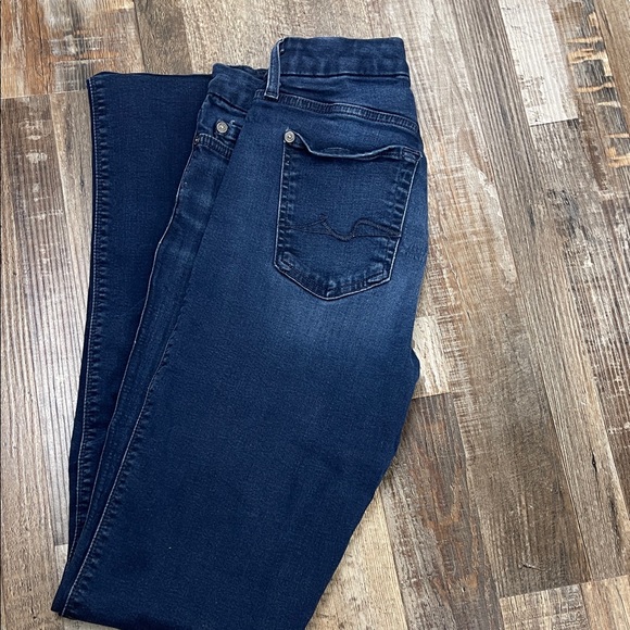 7 For All Mankind Emma Straight Leg Jeans Ladies Size 27/ 4 US-Monday SALE! - Picture 2 of 9